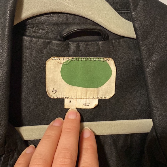 Anthropologie Faux Leather Moto Jacket - Picture 4 of 4
